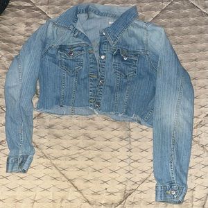 cropped denim jacket